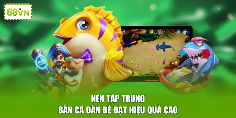 Nên tập trung bắn cá đàn để đạt hiệu quả cao